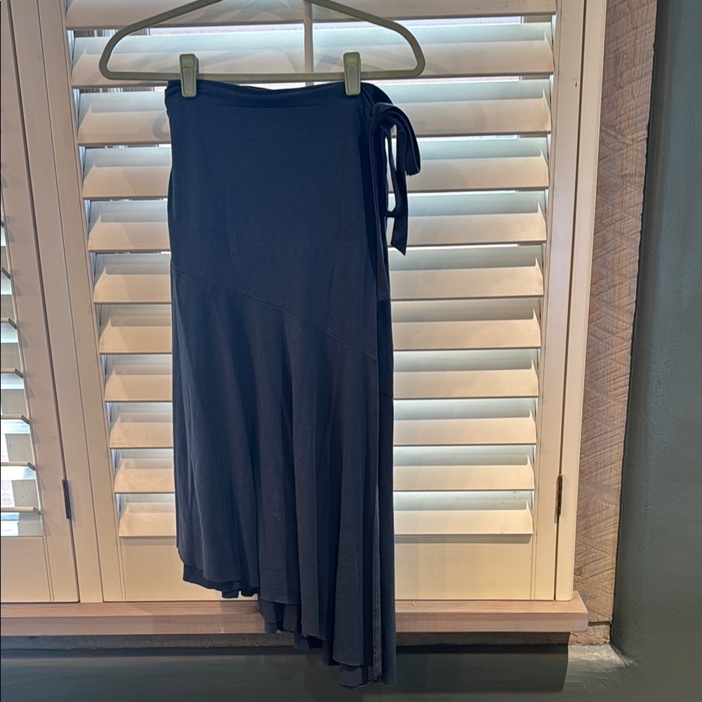 Elegant Navy Blue Asymmetrical Skirt